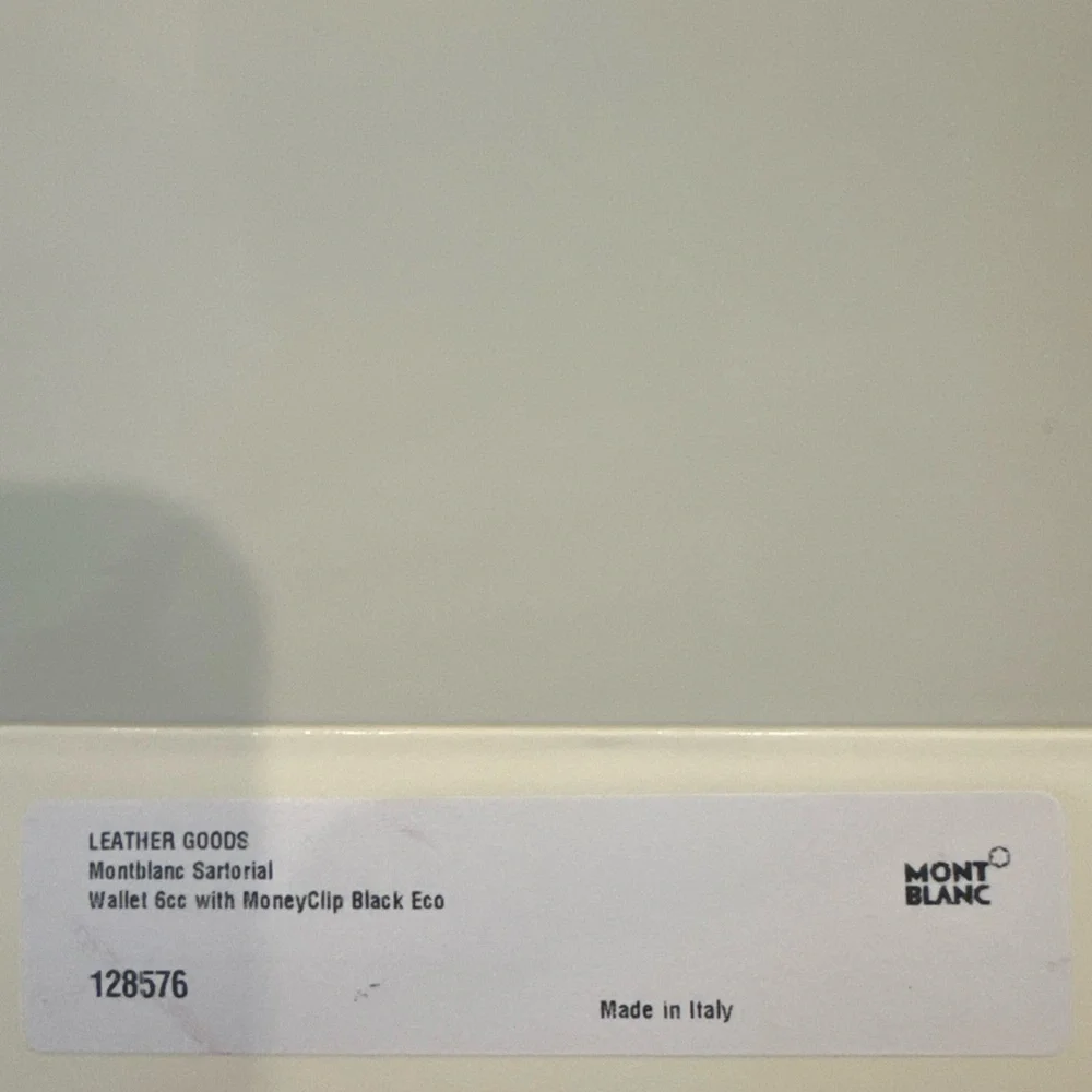 Mont blanc mans clip wallet